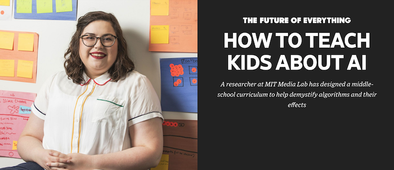 A picture of Media Lab researcher Blakeley Payne. 'The future of everything: How to teach kids about AI'