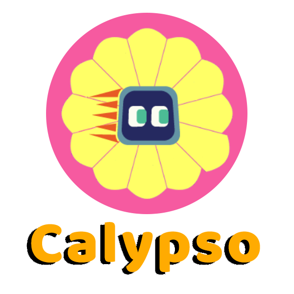 The logo for Calypso, a rule based programming language for learning about intelligent robots through the Cozmo robot